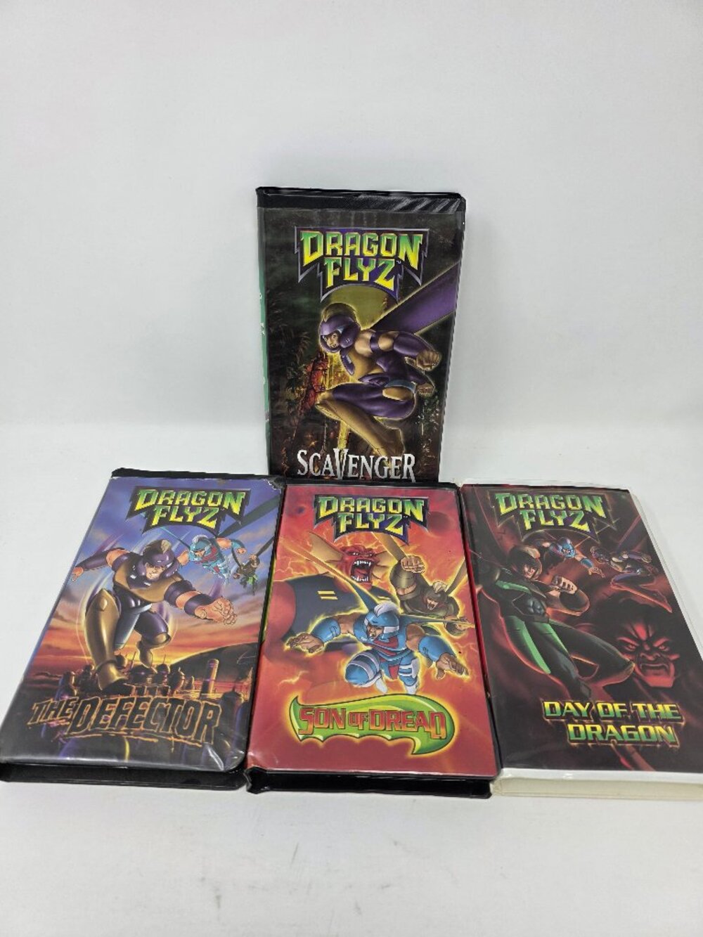 Obscure Canadian Cartoon from the 1990's - Lot of 4 Dragon Flyz VHS Tapes (1996)
